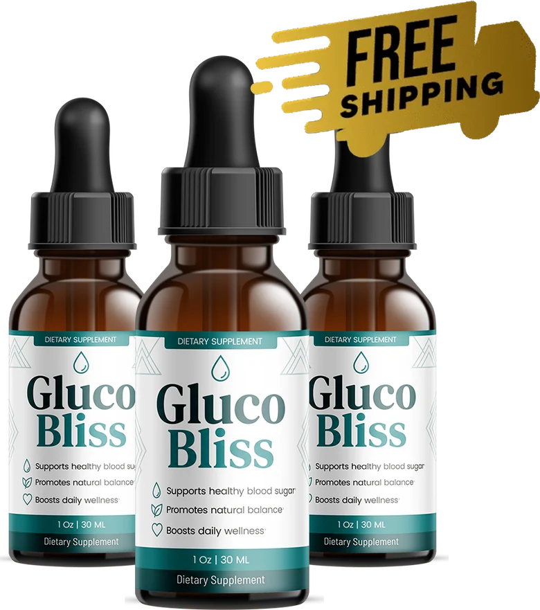 GlucoBliss 3 Bottles package